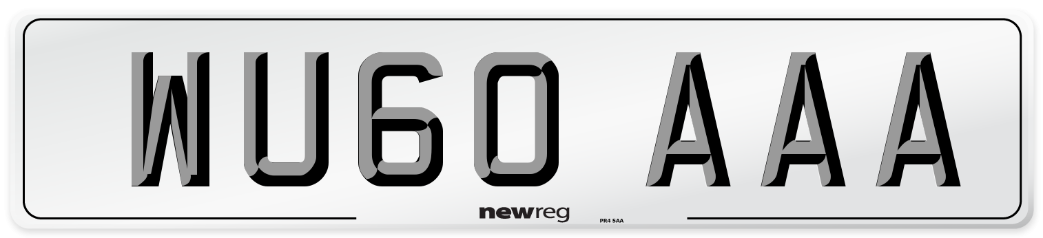 WU60 AAA Number Plate from New Reg